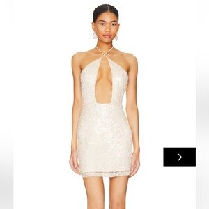NWT Superdown Champagne Sequin Mini Dress